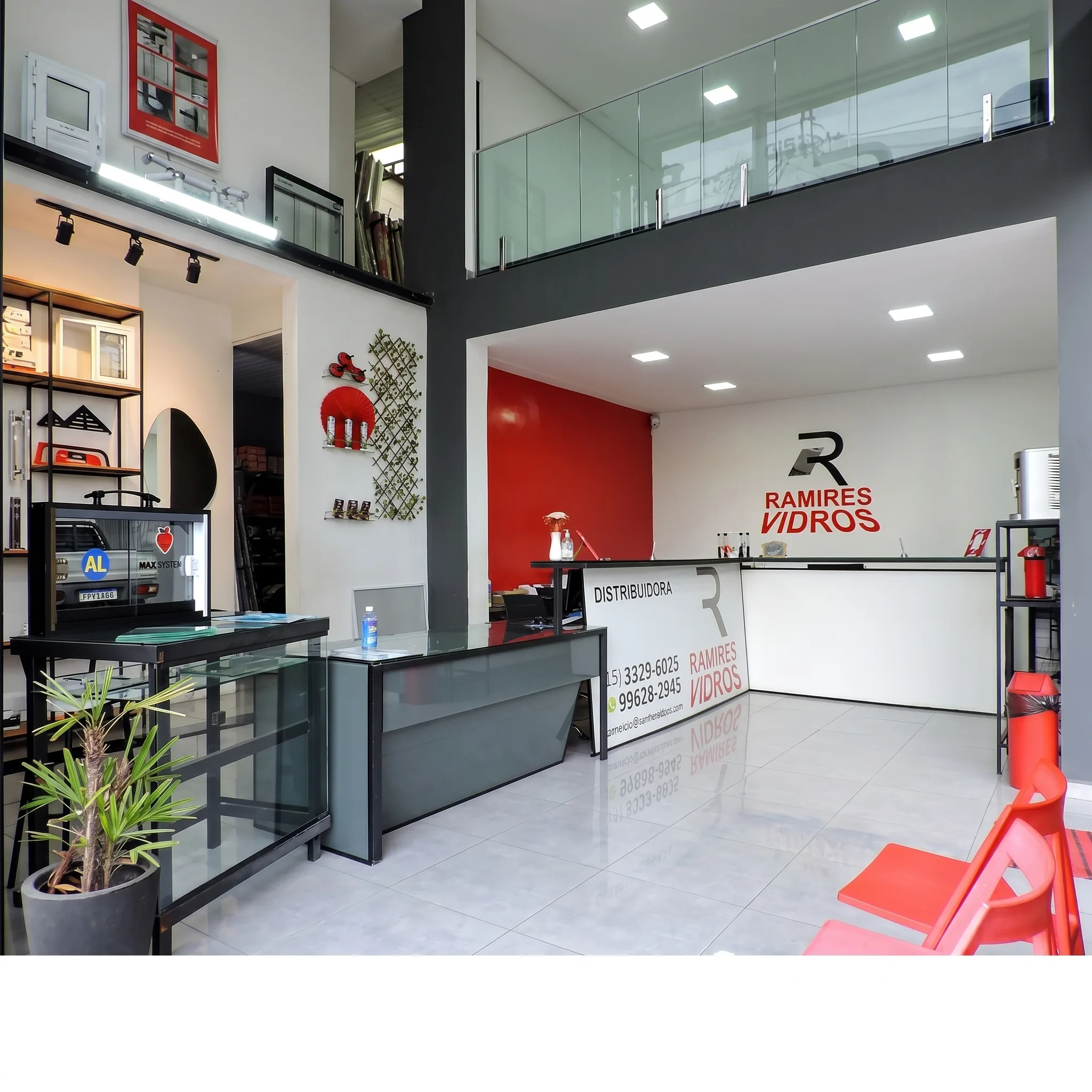 Showroom e atendimento Ramires Vidros